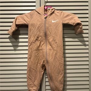 Nike Kids Brown Hooded Footie